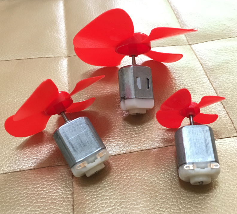 130电机 四叶风扇 3v diy小制作马达 小风扇电机 微型直流电机 2只