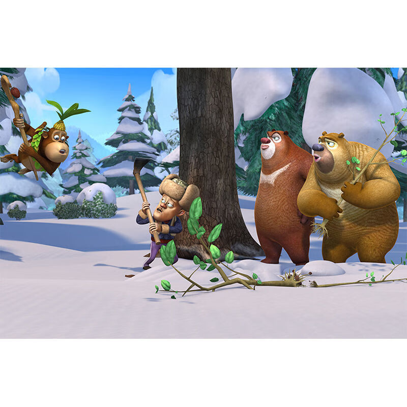 光头强拼图 熊大熊二拼图 熊出没熊大熊二儿童木质拼图1000片500片