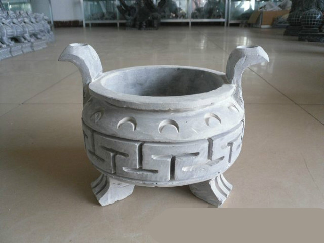 石头香炉青石香炉石雕香炉墓地香炉方形小号