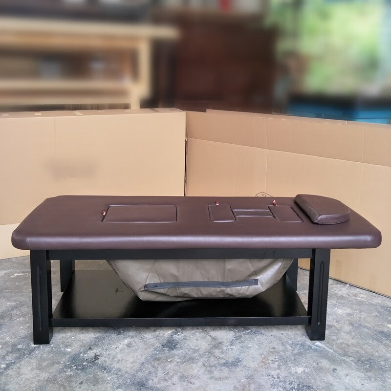 实木美容床美容院专用中药薰蒸机熏蒸床家用理疗汗蒸床布袋可拆洗薰蒸