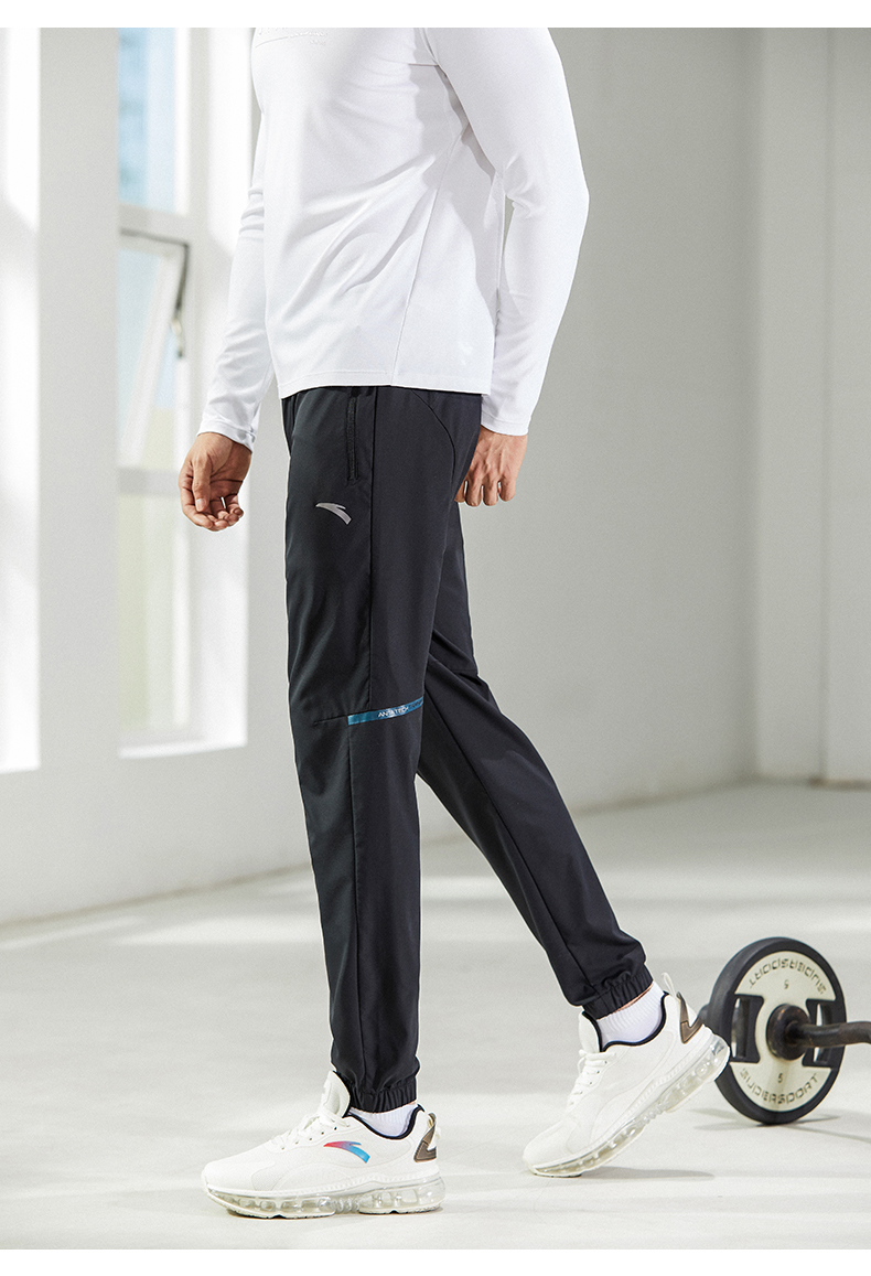 安踏运动长裤男2022夏季新款梭织潮流宽松束脚运动休闲裤男裤官方旗舰