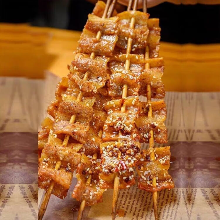 烧烤猪五花肉串半成品精品猪肉串串串铁板烧bbq外烧烤油炸 2包40串