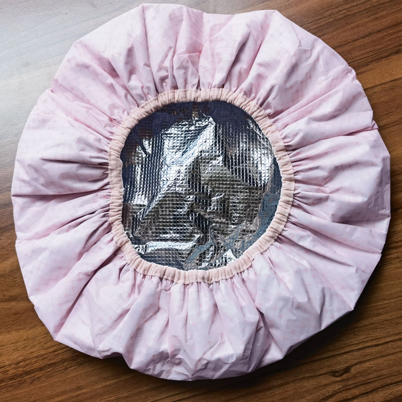不插电恒温发热焗油锡纸帽加厚家用发膜蒸发专用头发护理染发浴帽