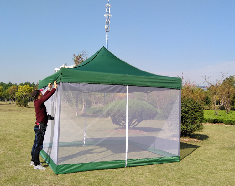 户外凉棚展蓬3*3米网纱帐篷休闲庭院防蚊虫网纱尺寸可订天幕户外遮阳