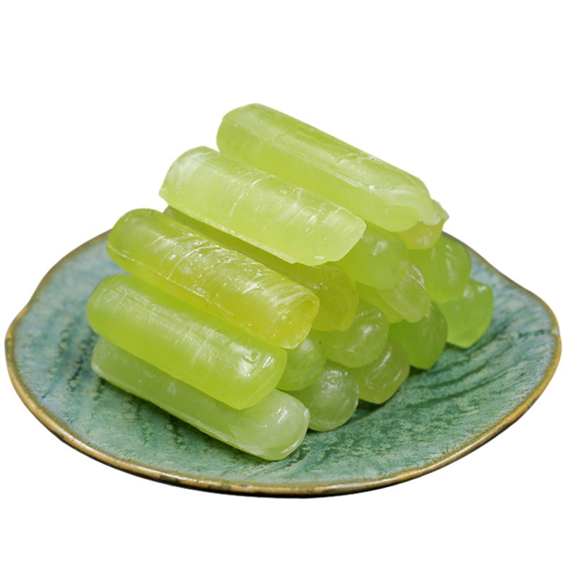 棍糖清凉糖四川特产散装老式薄荷糖棍润喉糖8090后怀旧硬糖500g绿色款