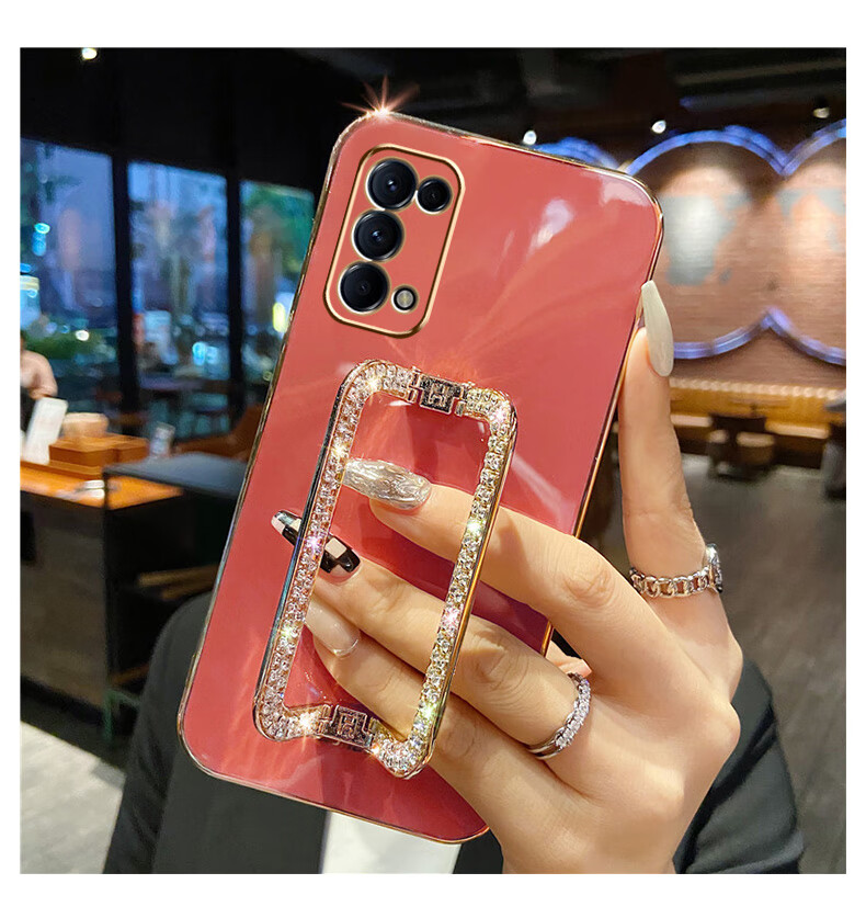 迅卡凡适用于opporeno5手机壳reno5k女生5g潮新款reno5pro创意水钻