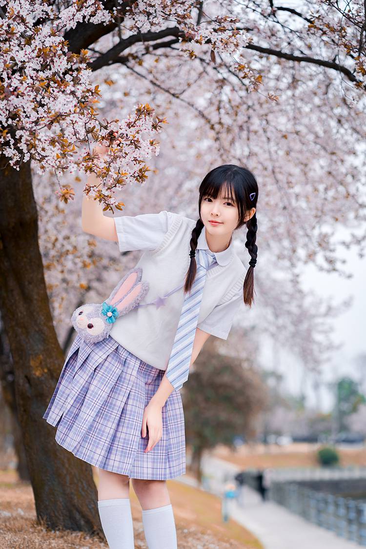 梗豆物语原创jk制服百褶裙独角兽毛料软萌学院风少女格裙a款独角兽