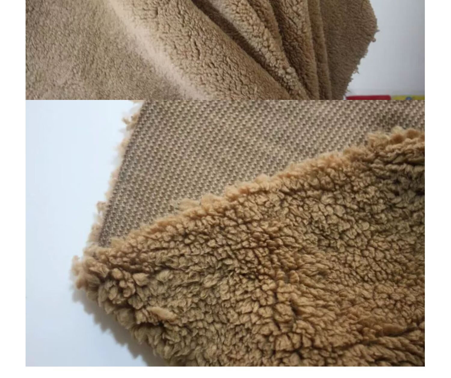 舒棉绒毛绒布料保暖毛毯服装里子内衬布加厚羊羔绒面料粉色