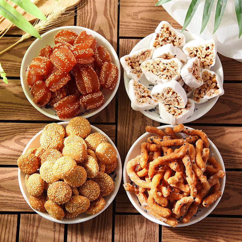 邱家食品土特产 米果蜜三刀花生糖零食 网红沭阳小果子羊角蜜安徽好