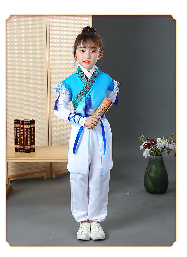 六一儿童汉服古装服装男女童民族风服中华孝道国学服三字经演出服小