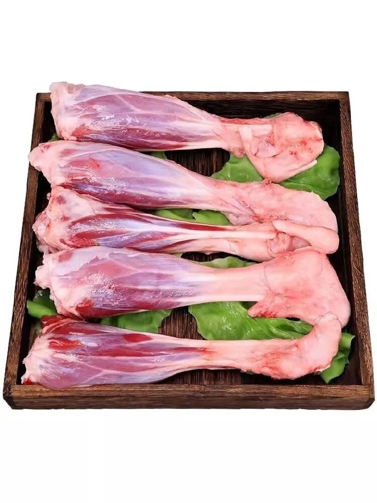 草地带骨羔羊后腿新鲜冷冻手把肉烧烤羊腿食材 大羊纯后腿肉5斤【图片