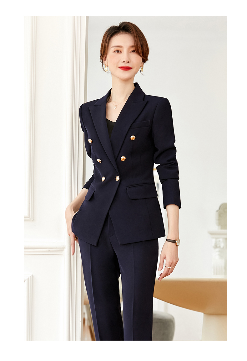 销售员工作服柜姐高端职业西装套装女职场气质小香风珠宝店女秋冬