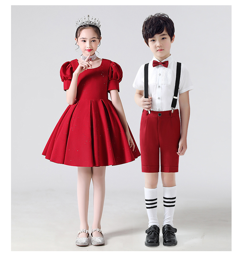 迪士尼(disney)品牌童装六一儿童演出服小学生女童舞蹈裙主持人合唱