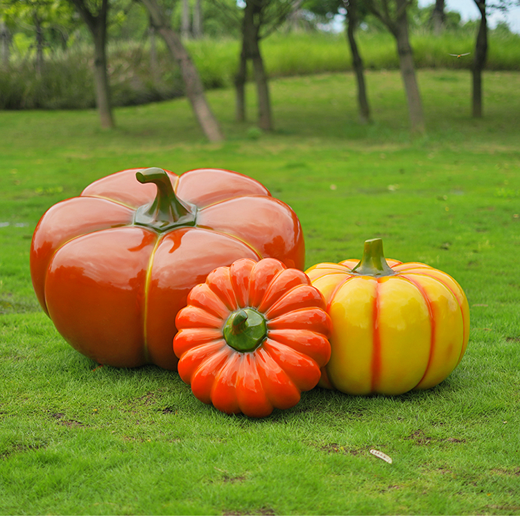 大型仿真水果蔬菜雕塑采摘园农场草莓造型农产品装饰南瓜摆件模型白