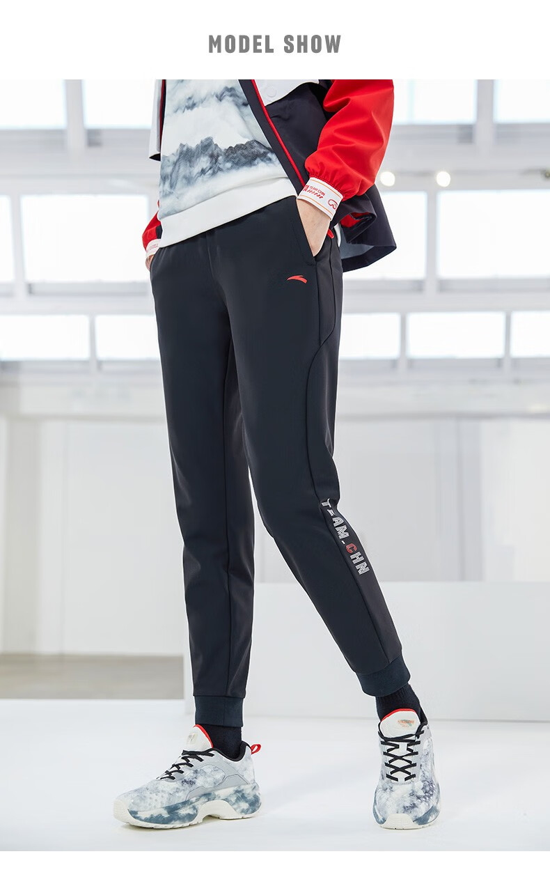 商场同款安踏女裤2022夏季新款运动裤针织休闲长裤束脚裤官方旗舰