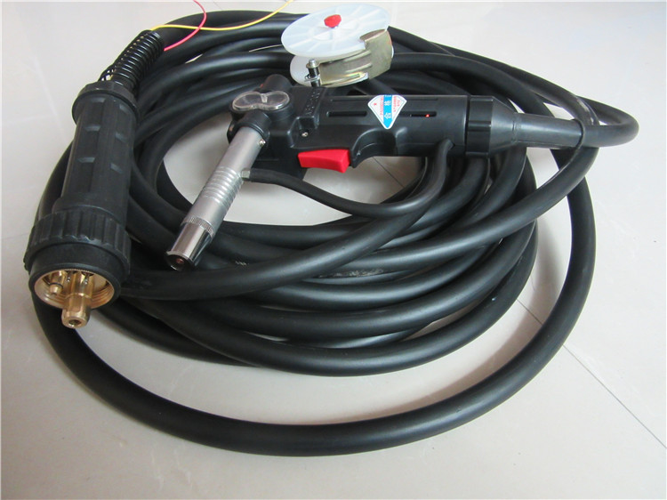 欧式拉丝焊枪型拉丝保护焊枪一体分体二保焊机手把焊枪 8米长(不带齿)