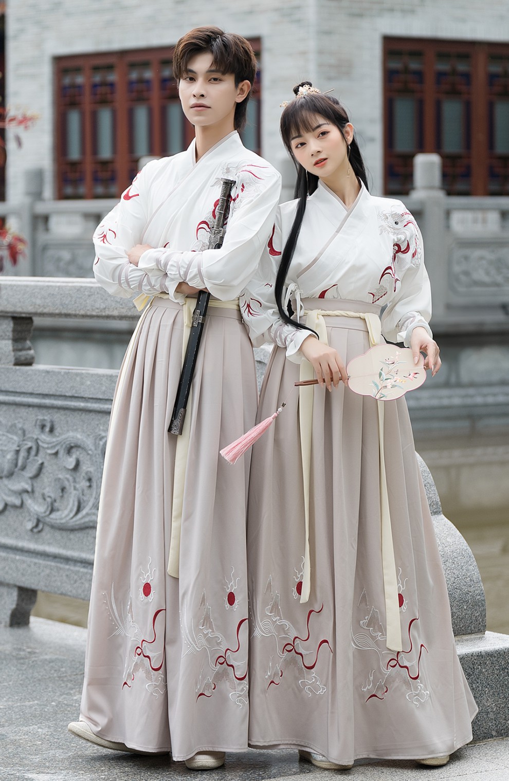 唐服男汉唐服装女改良男款汉服男情侣古装中国风女侠客风演出服古风