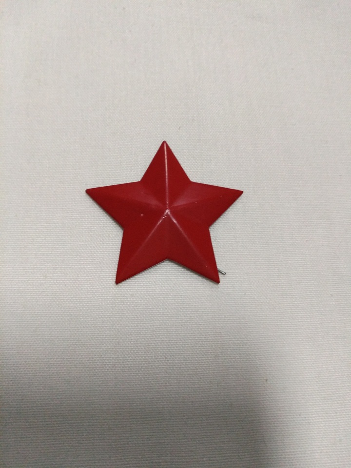 老式红领章红五星 演出红五星帽徽和红领章65式红领章红五星 红领章