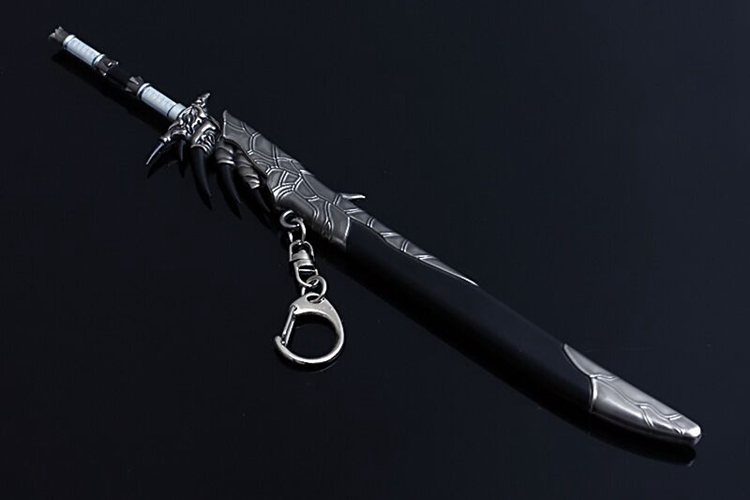 定制怪物猎人周边金属摆件里奥雷乌斯雄火龙剑合金模型雄火龙剑22cm