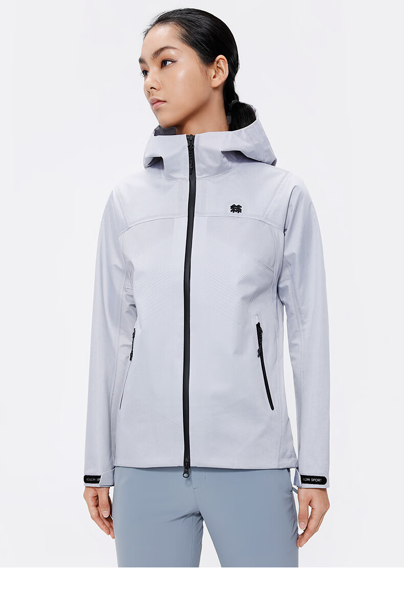 kolonsport/可隆冲锋衣 女子3层防水提花全压胶硬壳夹克cosmo lkjk0mn