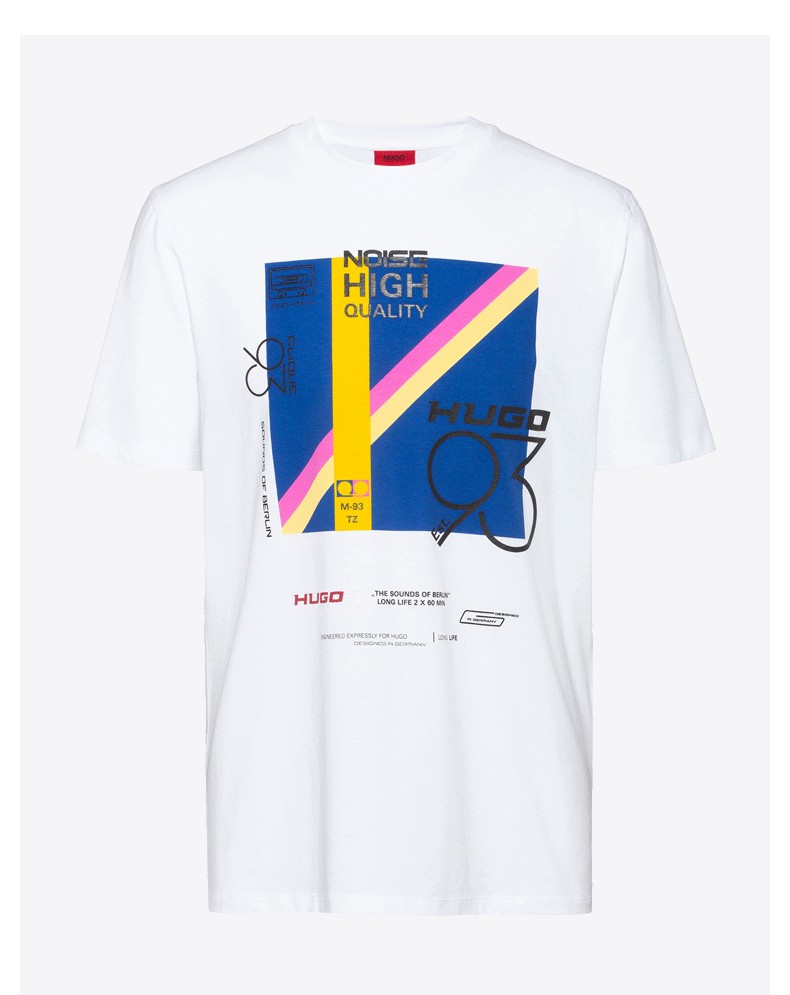 hugo boss雨果博斯t恤男2020春夏新款hugo 93图案常规版型t恤 100