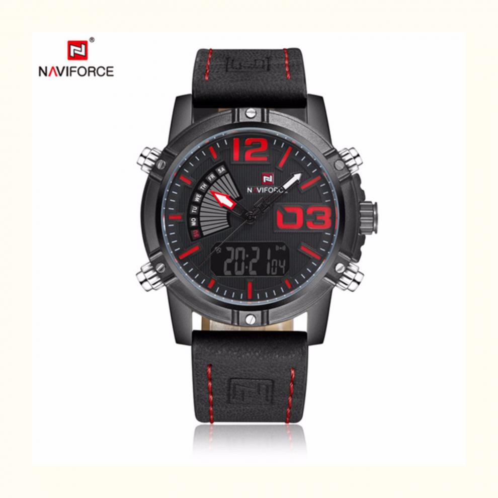 户外naviforce特种军表双显手表男全时潮表防水海豹突击男表潮牌手表