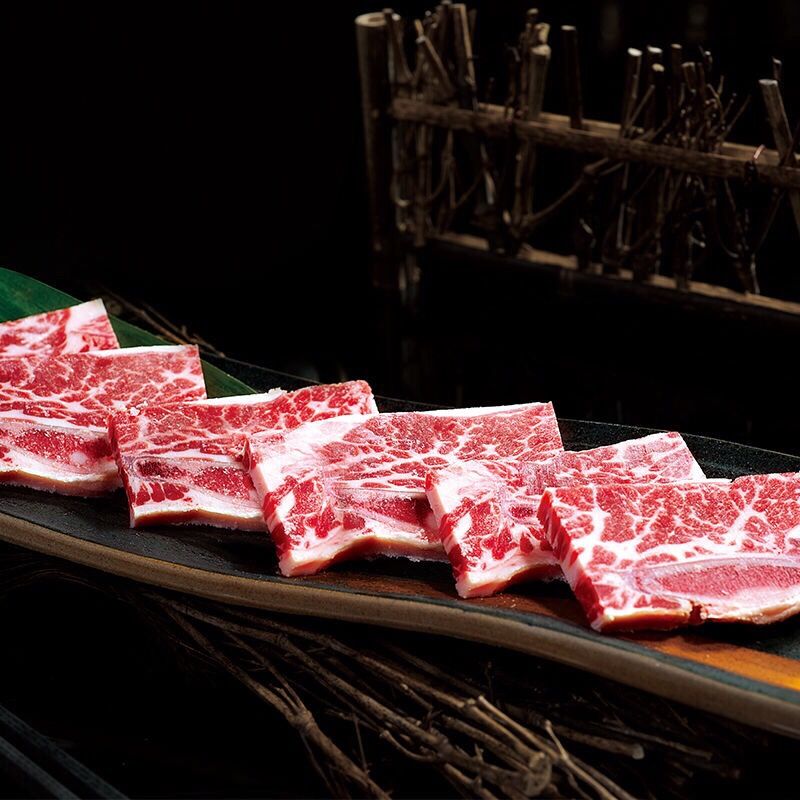 整切牛仔骨新鲜黑椒骨牛骨头带肉半成品食材2斤黑胡椒牛仔骨