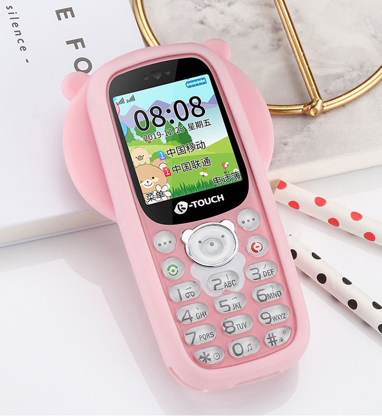 百亿补贴天语q9中小学生手机小孩儿童卡通薄迷你小手机按键功能备用