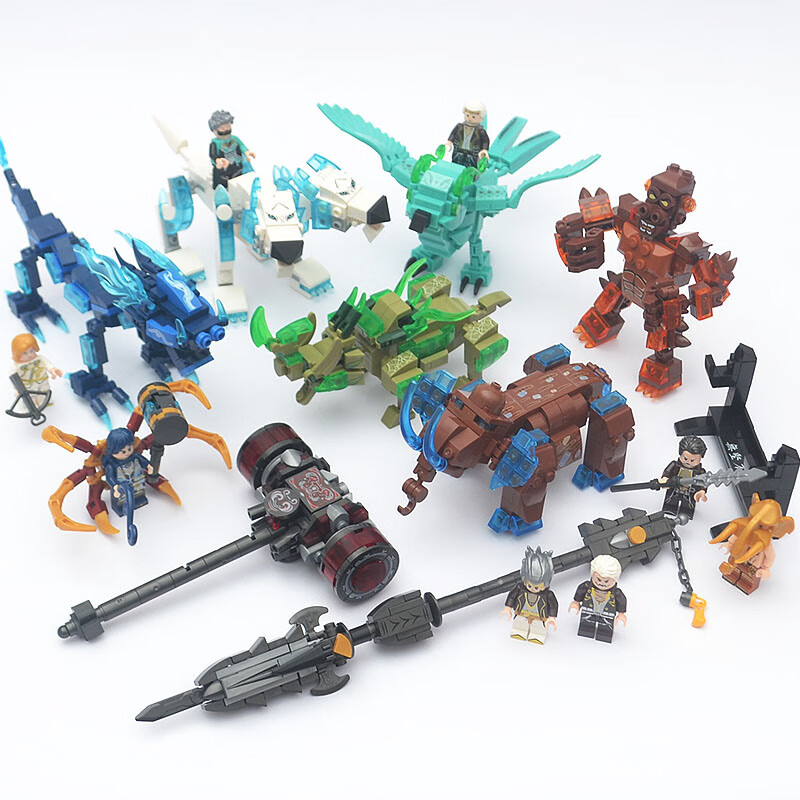 乐高(lego)斗罗大陆全套唐三小舞泰坦巨猿天青牛蟒魂兽积木益·智