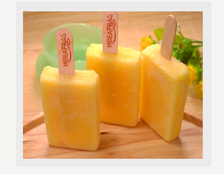 美冰芬黄桃菠萝西柚流心雪糕85g冰爽脆皮水果冰棍果肉棒冰西柚流心