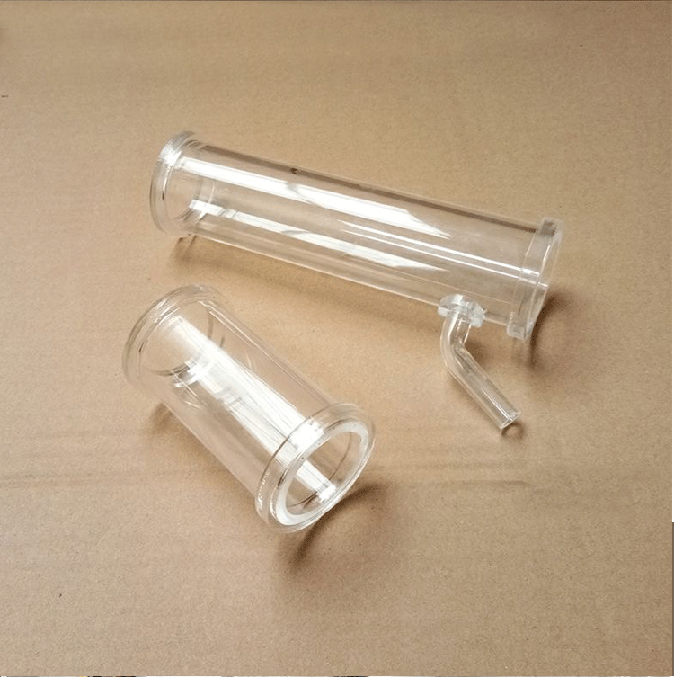 高透明亚克力大口径圆柱有机玻璃管pmma圆筒空心法兰水桶鱼缸定做