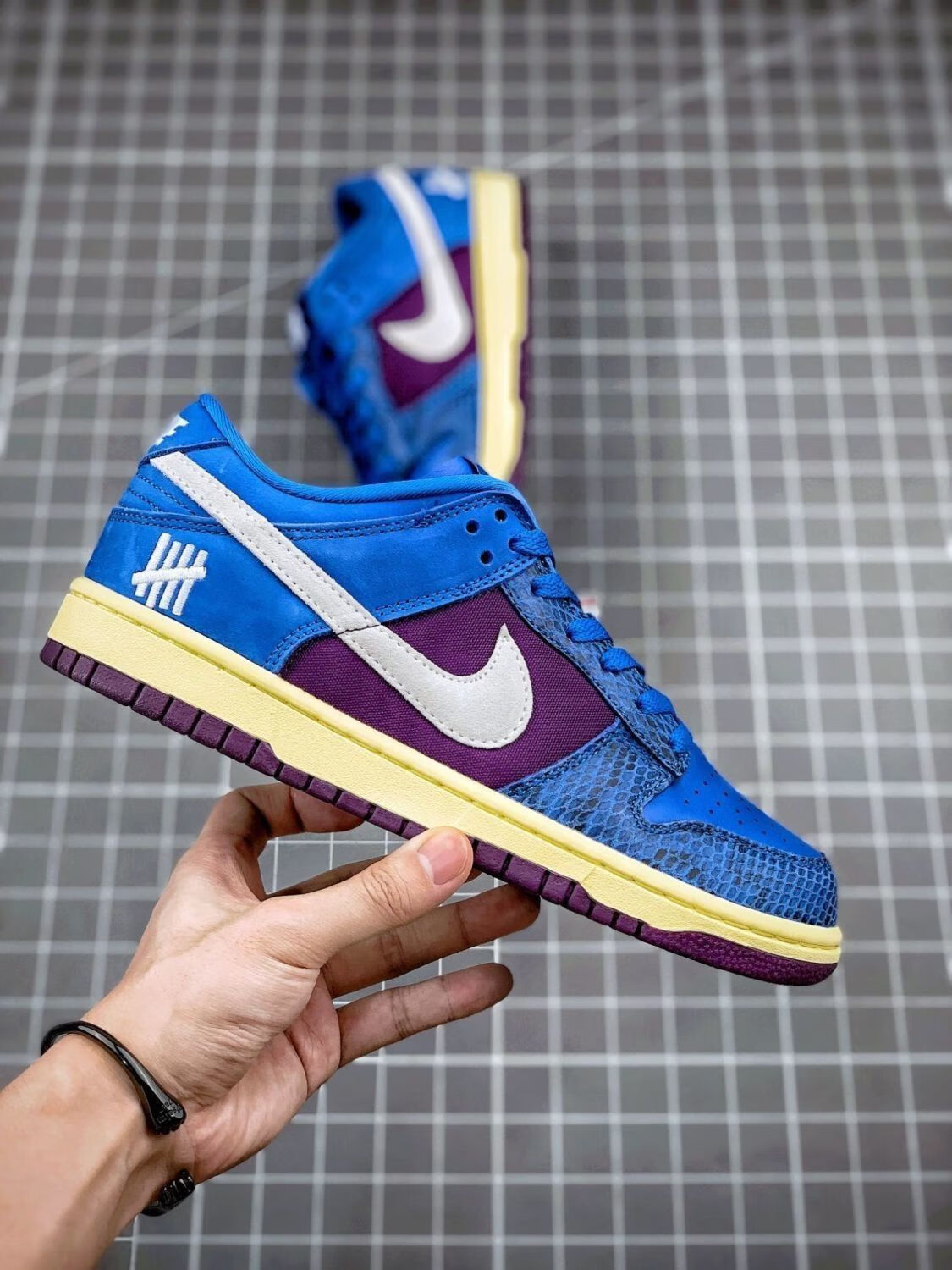 【官方旗舰】dunk aj同款 low 蓝紫蛇纹男女同款滑板鞋休闲运动板鞋