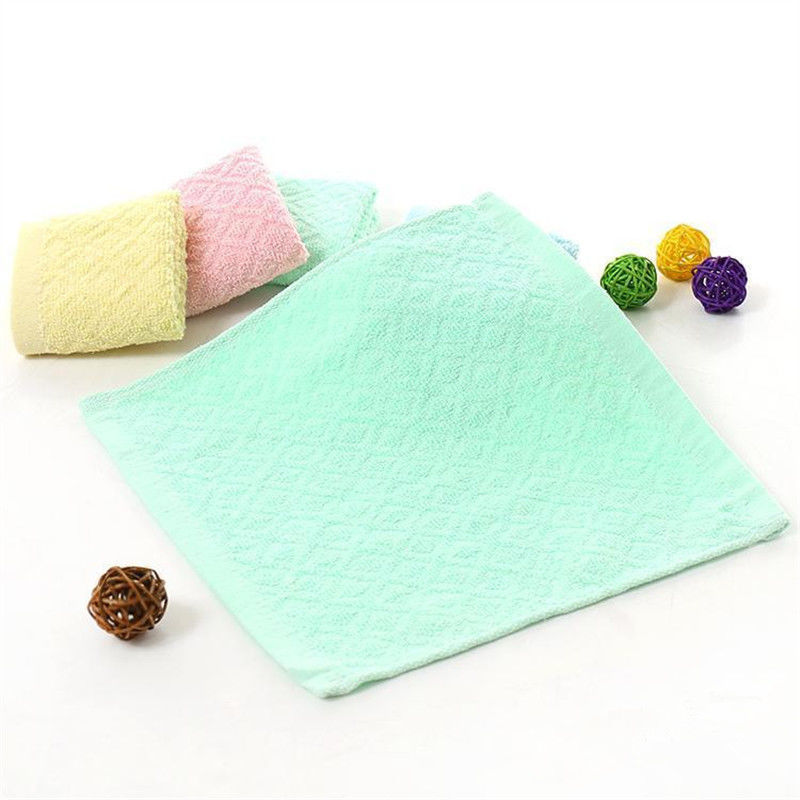 17燚 纯棉小方巾儿童洗脸幼儿园宝宝全棉口水正方形小毛巾可挂 25*