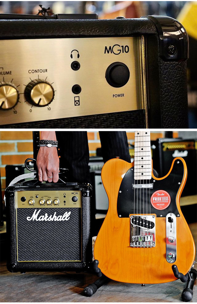 古娜拉纱marshall马歇尔 电吉他音箱mg10cf/mg15gfx失真马勺品质定制