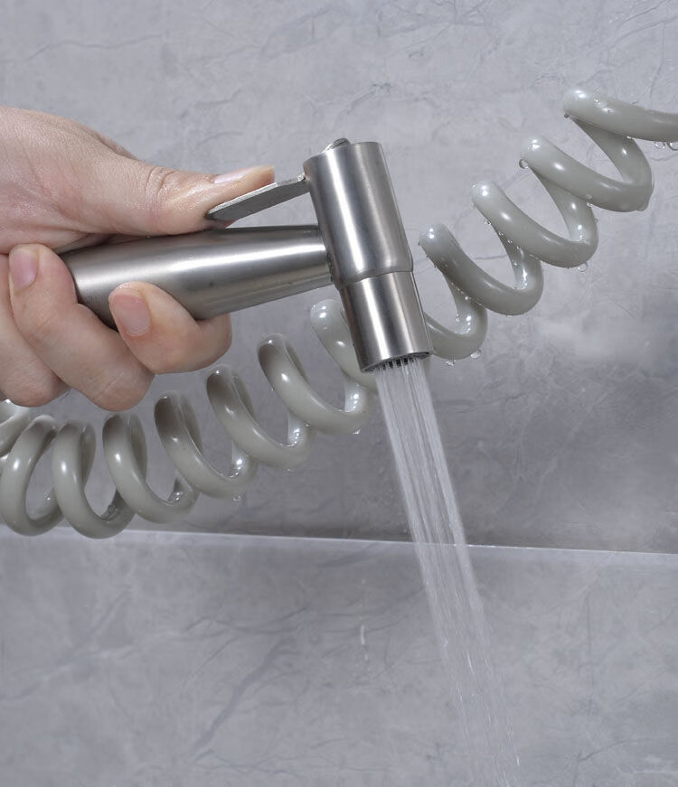 马桶伴侣喷枪水龙头二出三通角阀喷头厕所卫生间水枪妇洗冲洗神器 304
