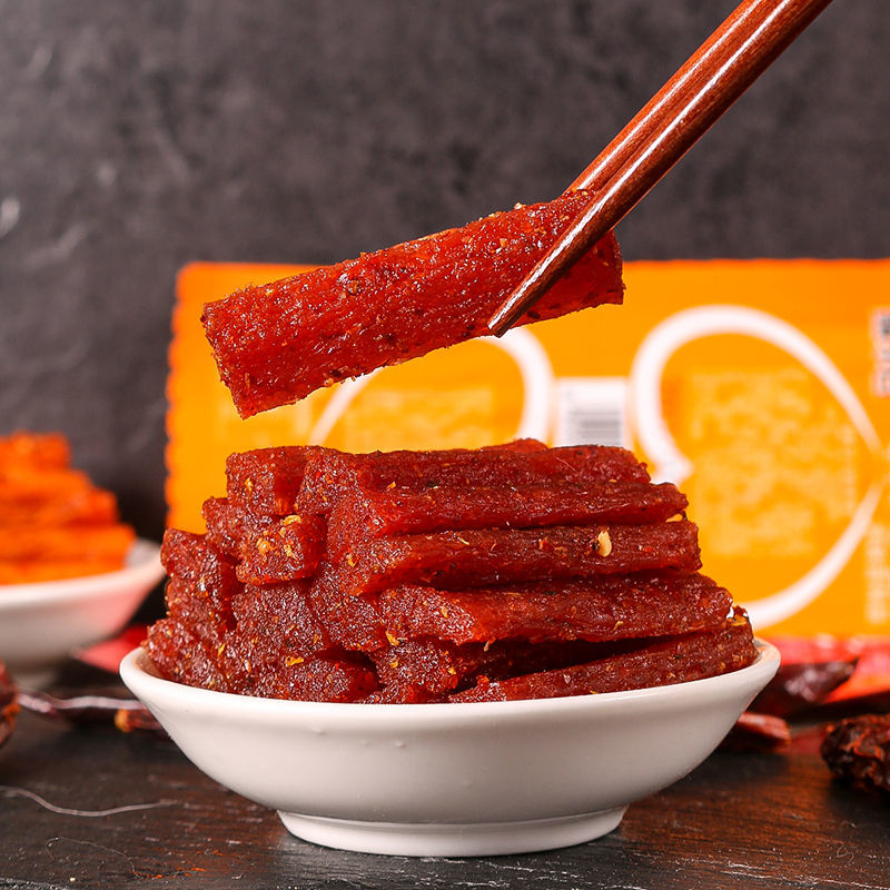 辣小白辣条辣片麻辣辣丝湘式挤压糕点面筋素牛筋板筋休闲零食小吃天生