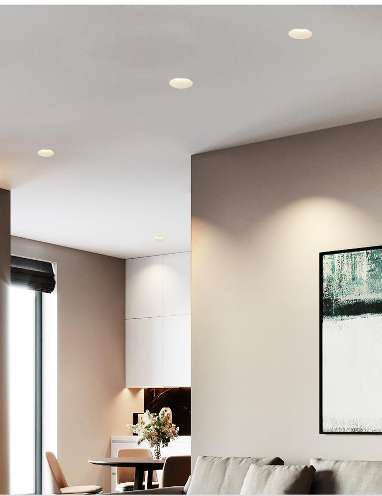 日本(shixiang)矢向无边框暗藏嵌入式可调预埋件筒灯射灯隐藏式无主灯