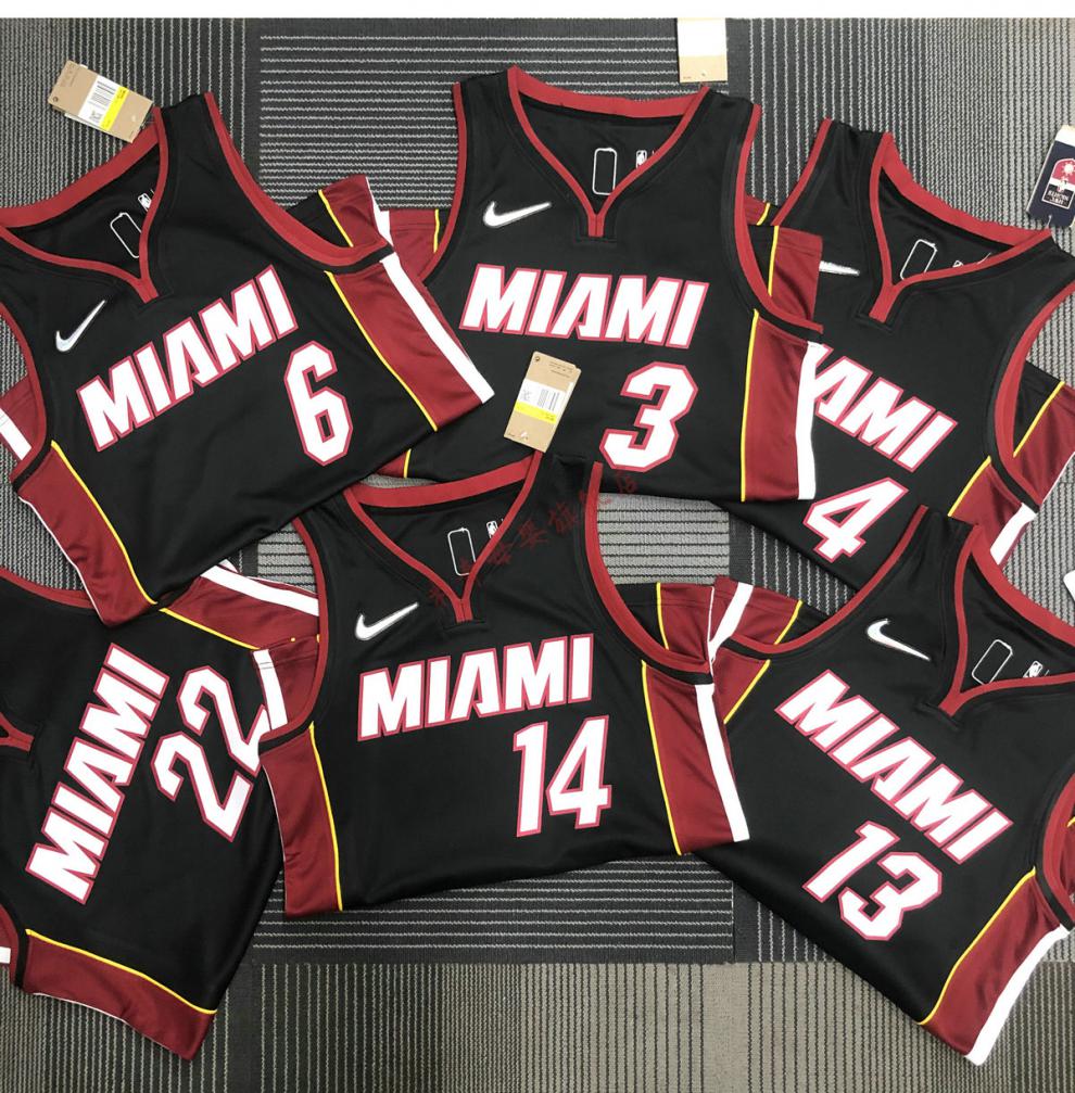 nba联名腾讯体育热火队22号巴特勒球衣套装奥拉迪波洛瑞阿德巴约希罗