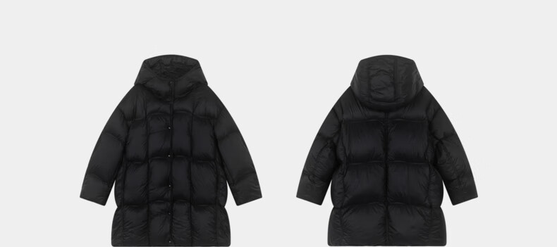 M.Latin Children's Mid-Length down Jacket, 2024 Winter New Style, Girls' down Coat, Rose Pink, 160cm 17