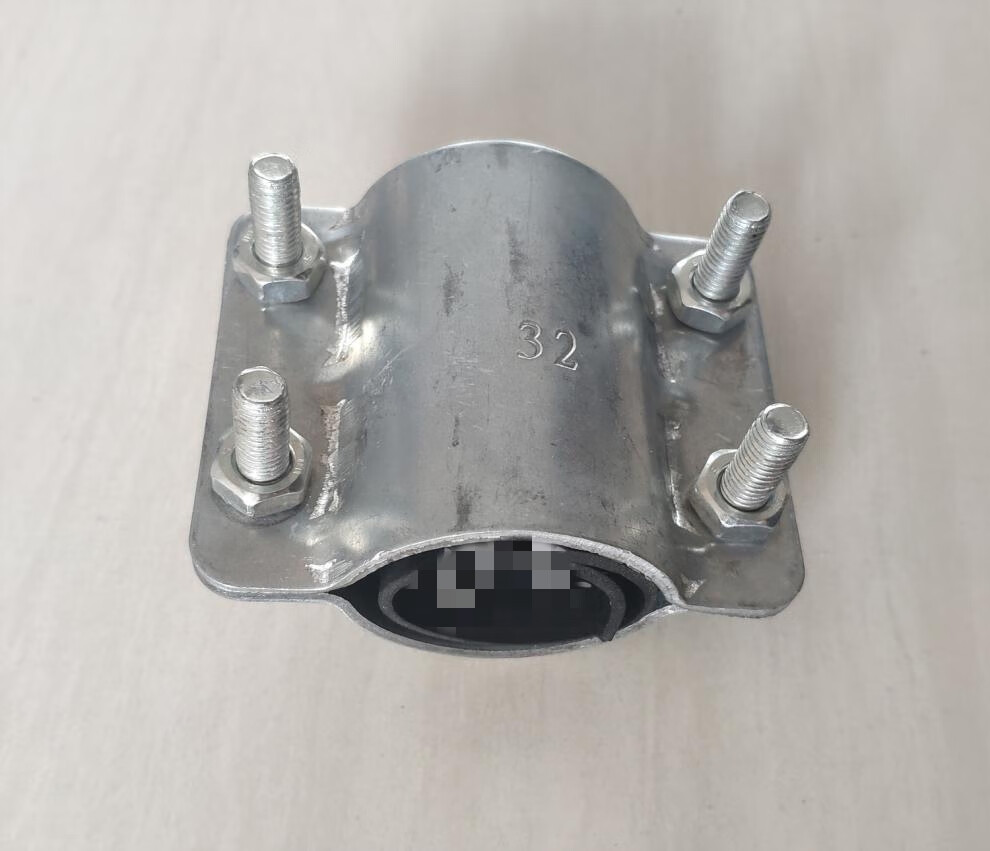 定制钢板卡子穿线管卡子哈夫节管道铁皮卡水管沙眼抱箍快速接 dn50/2