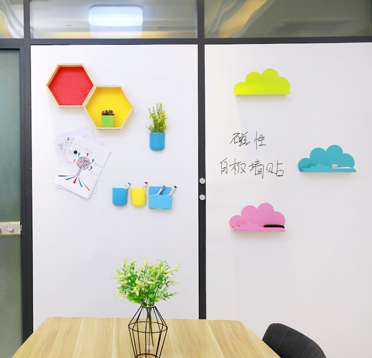 洽品软白板吸磁性白板墙贴黑板绿板家用儿童涂鸦画办公教学培训可定制