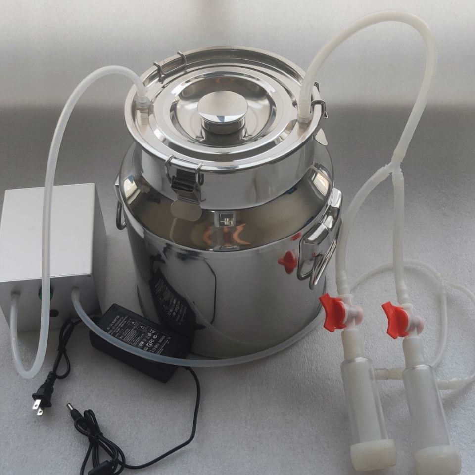 机小型家用真空脉冲挤奶器奶牛奶羊吸奶机器20斤可插电可充电脉动牛用