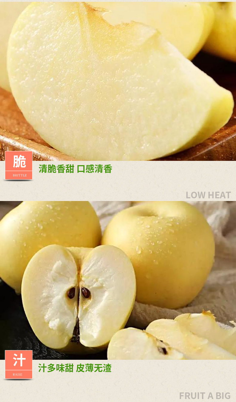 顺丰直达山东烟台黄金奶油富士苹果黄富士果香浓郁甜蜜多汁精选5斤