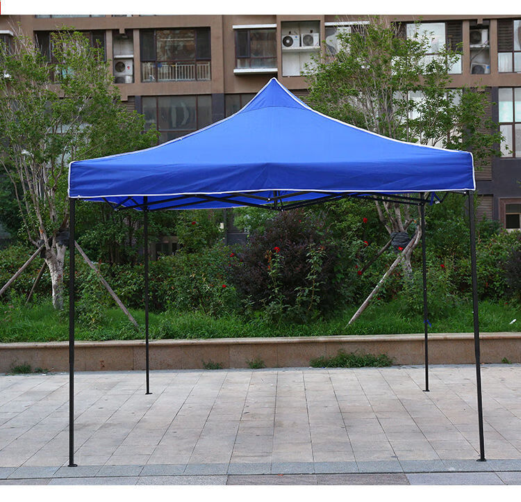 户外四角四脚伞帐篷布伞布3x3雨棚遮阳棚加厚防雨顶布摆摊地摊篷蓝色