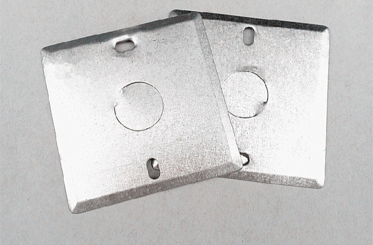 定制适用86型铁盒盖板金属接线盒盖板暗装盒盖板镀锌接线盒盖板铁盖板