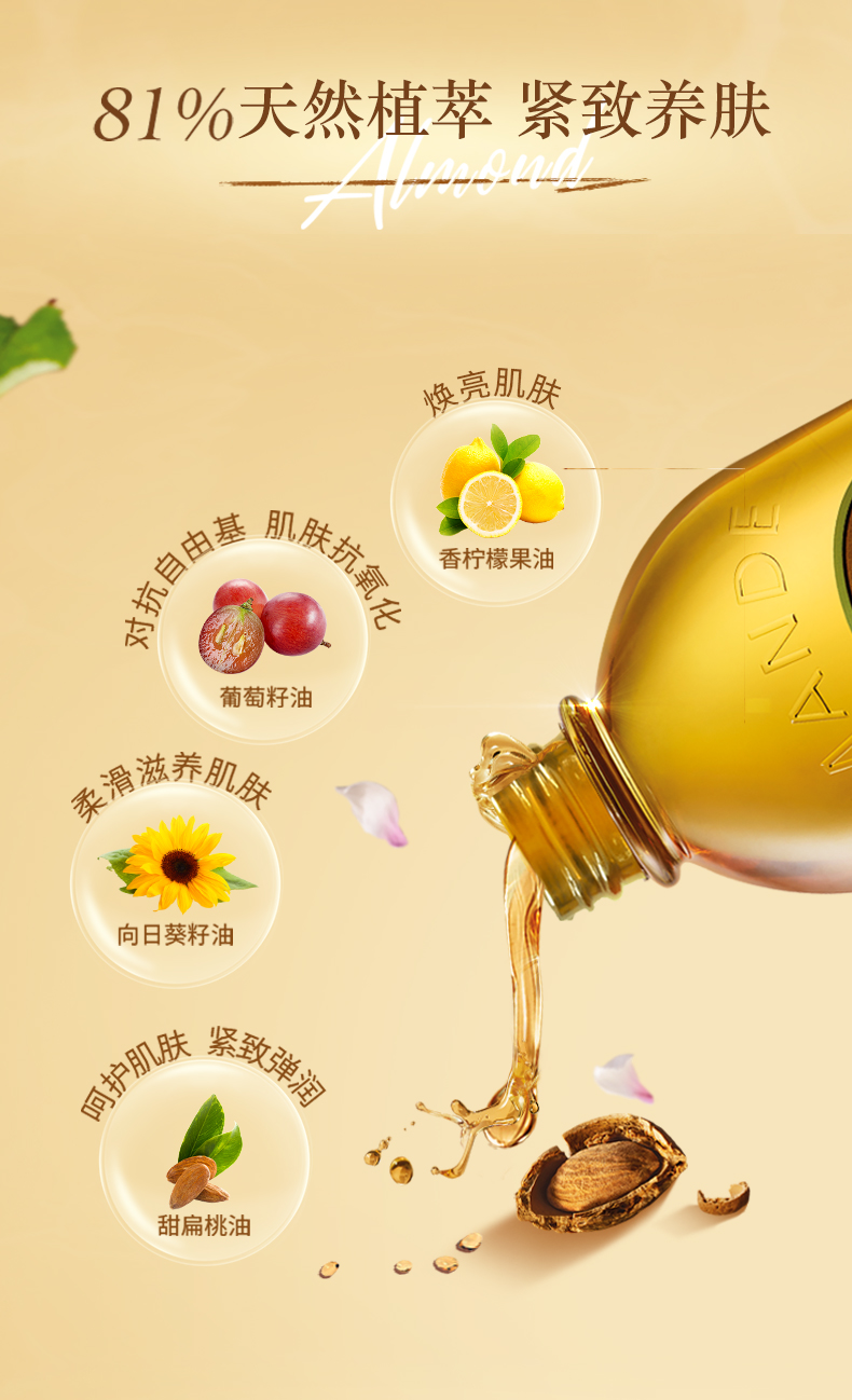 欧舒丹甜扁桃沐浴油250ml保湿滋养沐浴露秋冬 其他/other 250ml【图片