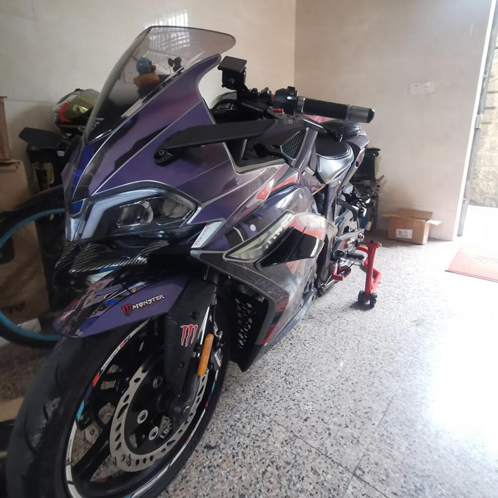 诺玛魅影255s改装诺马适用蛟龙200蛟龙400定风翼后视镜加大折叠风刀定