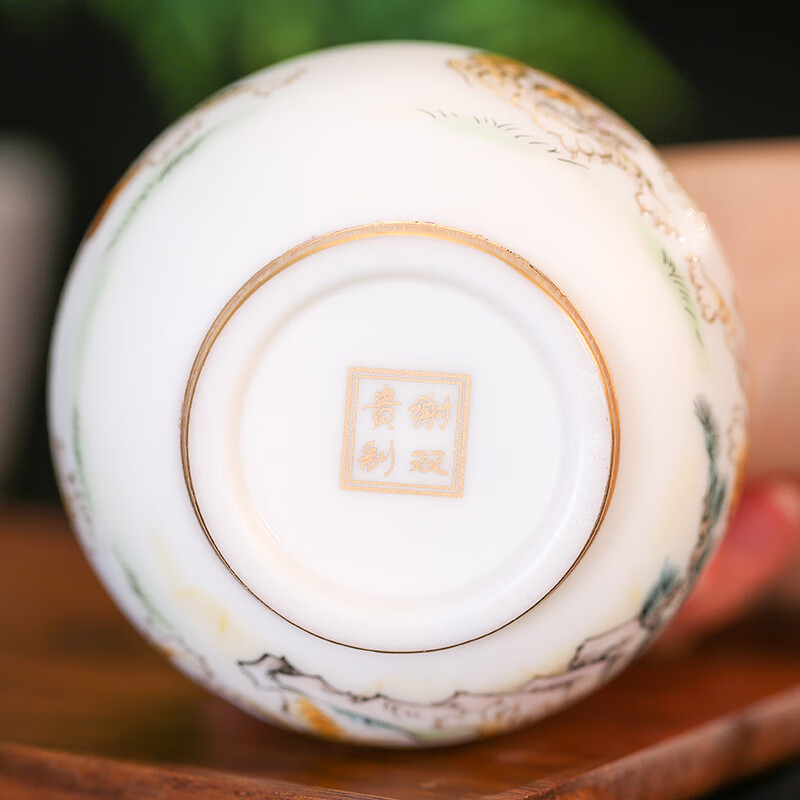 金盏金杯鎏金工艺主人杯茶杯品茗杯个人专用霸气五虎茶盏 宋瑜-一虎