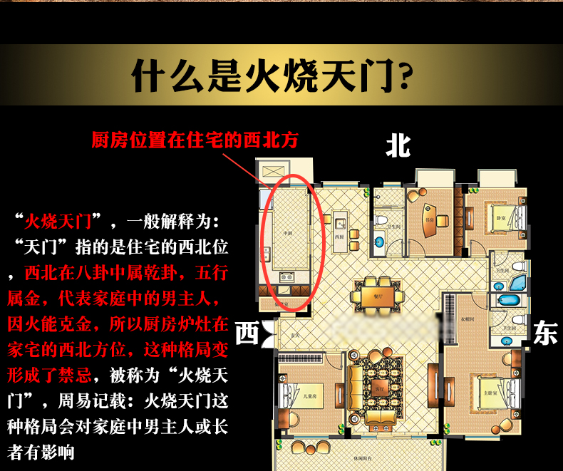 厨房在西北避火龙瓶厨房在西北火烧天门西北角厨房八卦开口纯铜葫芦开