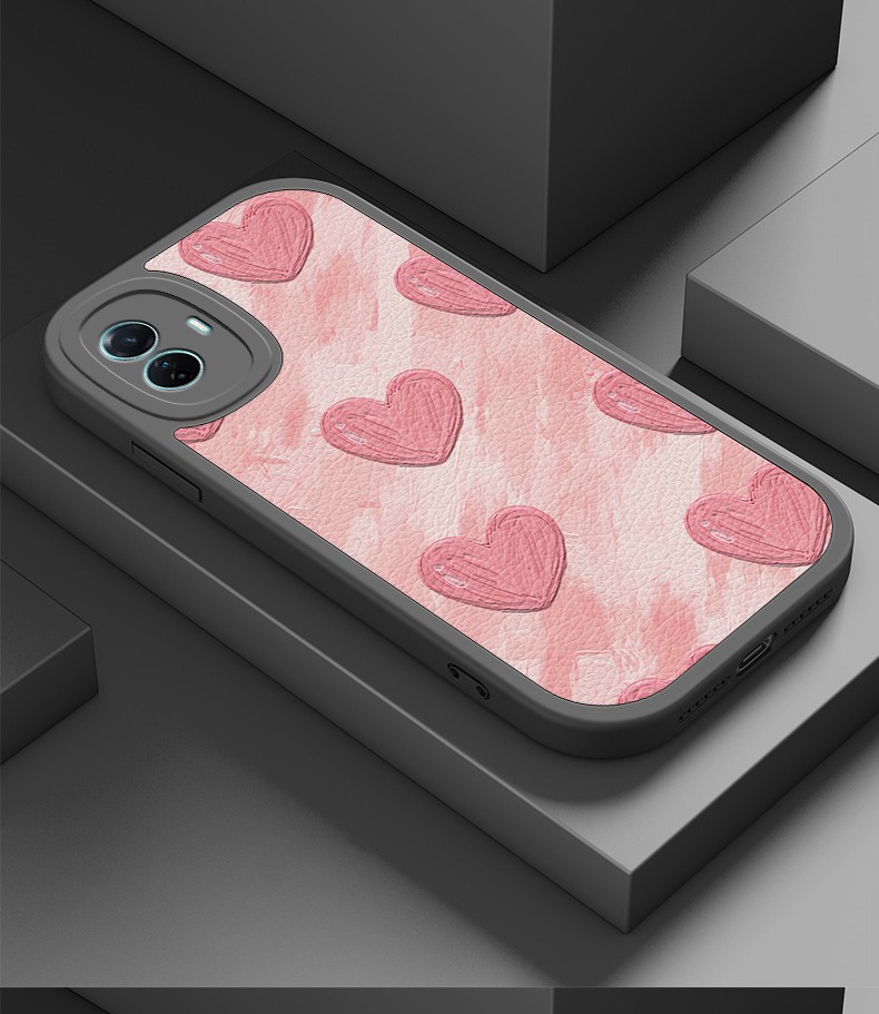 官方旗舰油画爱心vivos15e手机壳女vivos15e保护套新款软硅胶小羊皮